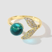 Ocean Bead Mermaid Tail Ring